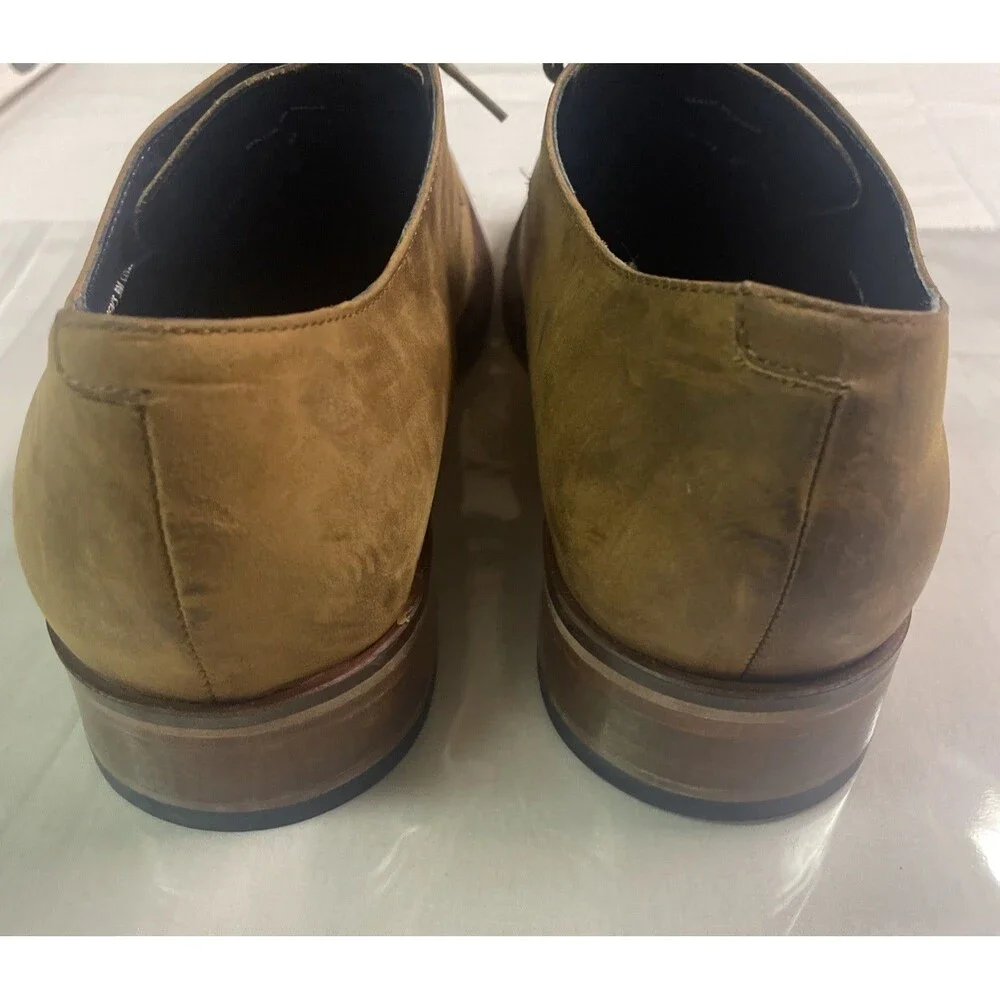 Cole Haan Mens Brown Suede Oxford Lace Up Shoes Business Casual Size 9M